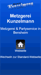 Mobile Screenshot of metzgerei-kunzelmann.de